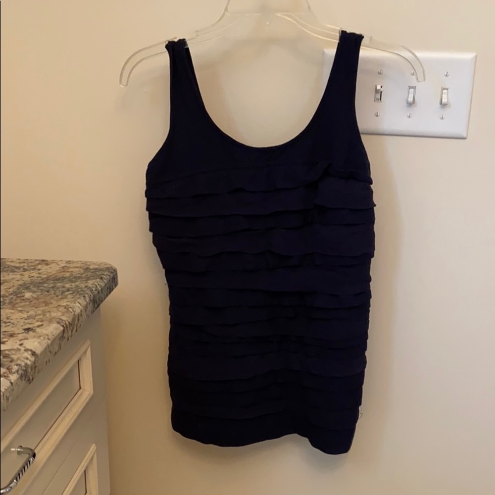 Tank top with tiered stripes